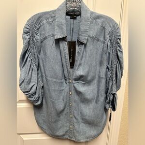 NWT Veronica Beard Port denim shirt